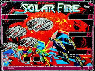 SOLAR FIRE (Williams) Backglass