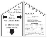 Score / Instruction Cards-RAMONA (United 1949) Score card