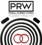 Rubber Kits - L-LASER WAR (Data East) Black Rubber Kit