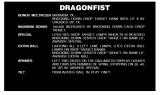 -DRAGONFIST (Stern) Score card