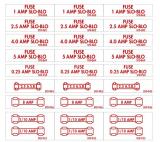 Stickers & Decals-Fuse labels Williams decal set