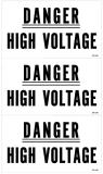 Danger High Voltage decal Williams