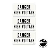 -Danger High Voltage decal Williams