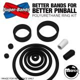 Super-Bands-GETAWAY (Williams) Polyurethane Ring Kit BLACK