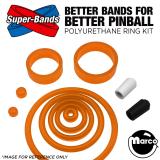 Super-Bands-BAD CATS (Williams) Polyurethane Ring Kit ORANGE