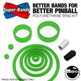 Rubber Kits - B-BLACK KNIGHT 1980 (Williams) Polyurethane Ring Kit GREEN