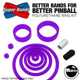 Super-Bands-BUCCANEER 1976 (Gottlieb) Polyurethane Ring Kit PURPLE