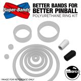 Super-Bands-DRACULA (Williams) Polyurethane Ring Kit WHITE