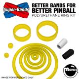 Super-Bands-EARTHSHAKER (Williams) Polyurethane Ring Kit YELLOW