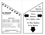 Score / Instruction Cards-OKLAHOMA (United 1949) Score cards (2)