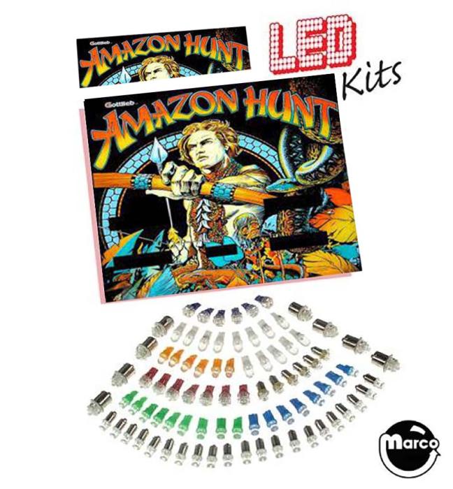 051019 AMAZON HUNT (Gottlieb 1983) LED kit