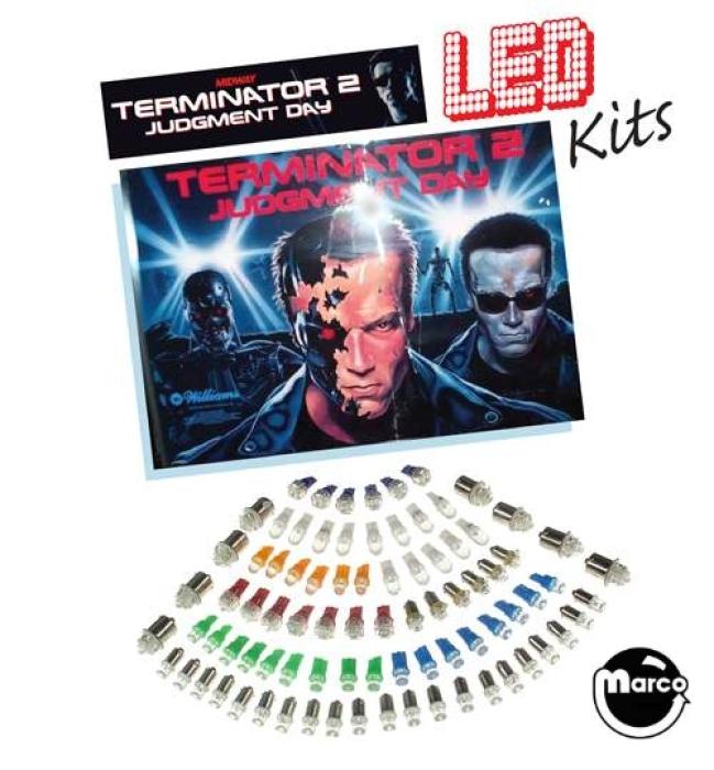 051779 LED conversion kit for Williams TERMINATOR 2 pinball machine.