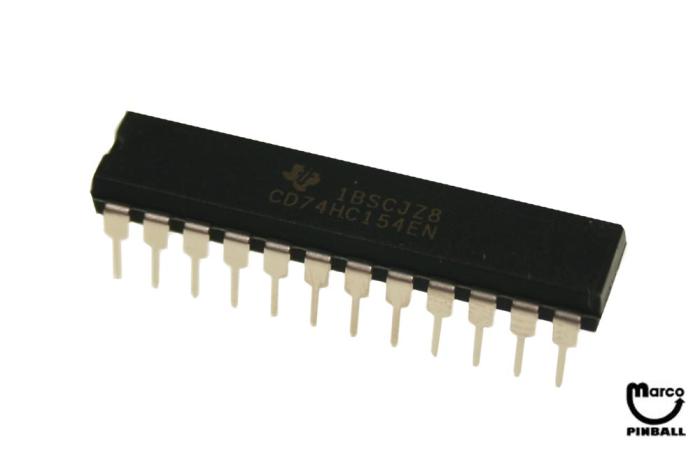 74HC154N-S - IC - 24 pin DIP slim 4-16 Decoder/Demux