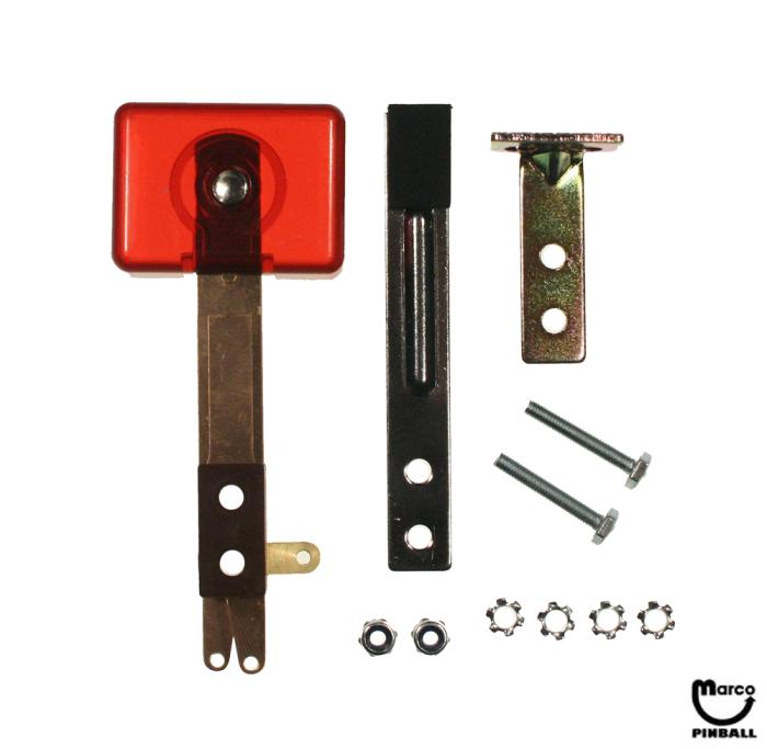 A204999 Target switch 3D wide rectangular red transparent with