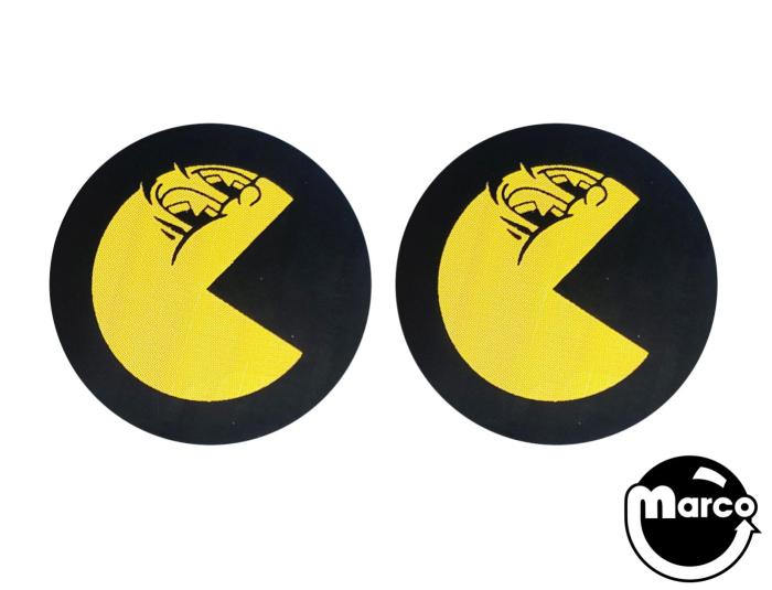 A 4009 8D MR MRS PAC MAN Bally Pop Bumper Cap Decal a-4009-8d-mr-mrs-pac-man-bally-pop-bumper-cap-decal
