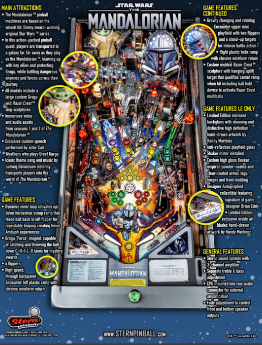 stern mandalorian pinball topper stern mandalorian pinball topper