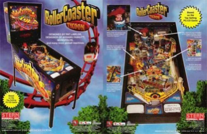 Flyer (dépliant) De Flipper STERN : Roller Coaster - Neuf
