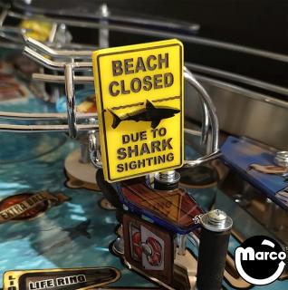 JAWS-CBSIGNMOD - Limited edition 3-D printed, hand painted Beach Closed ...