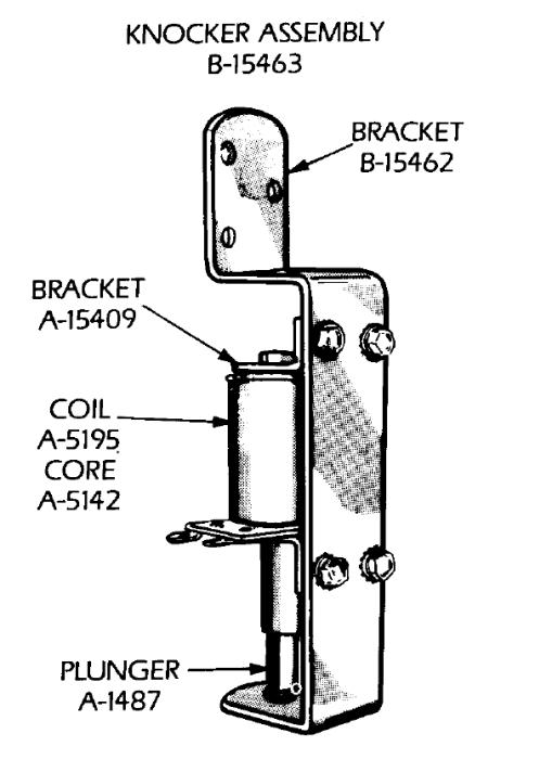 MA12 Complete knocker assembly for Gottlieb® solid state pinball